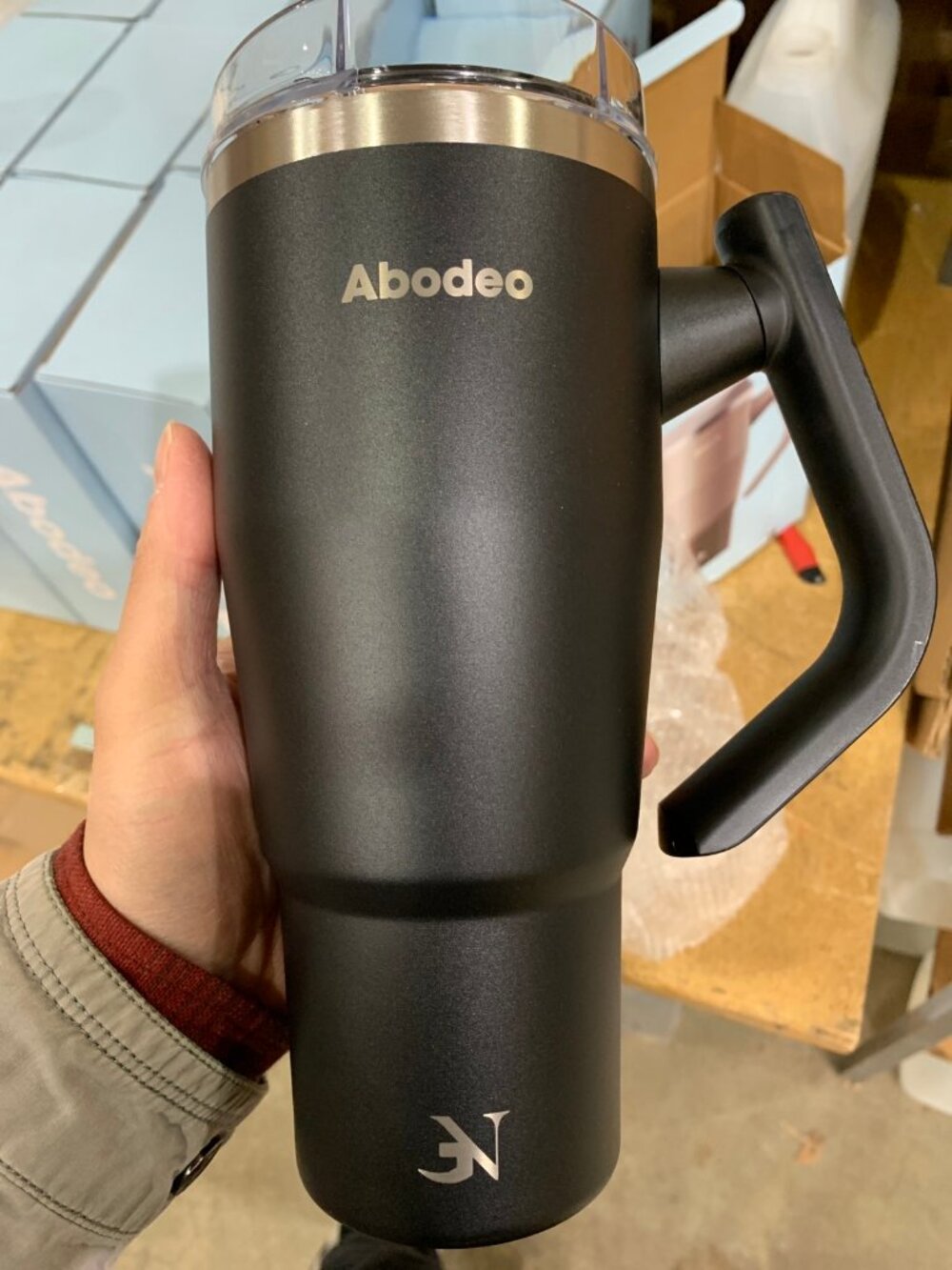 32 oz Leak Proof Insulated Coffee Tumbler (Black - B0F74B1WD5)